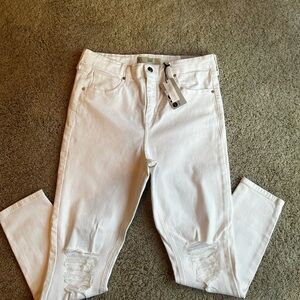 NWT Topshop White Skinny Jeans